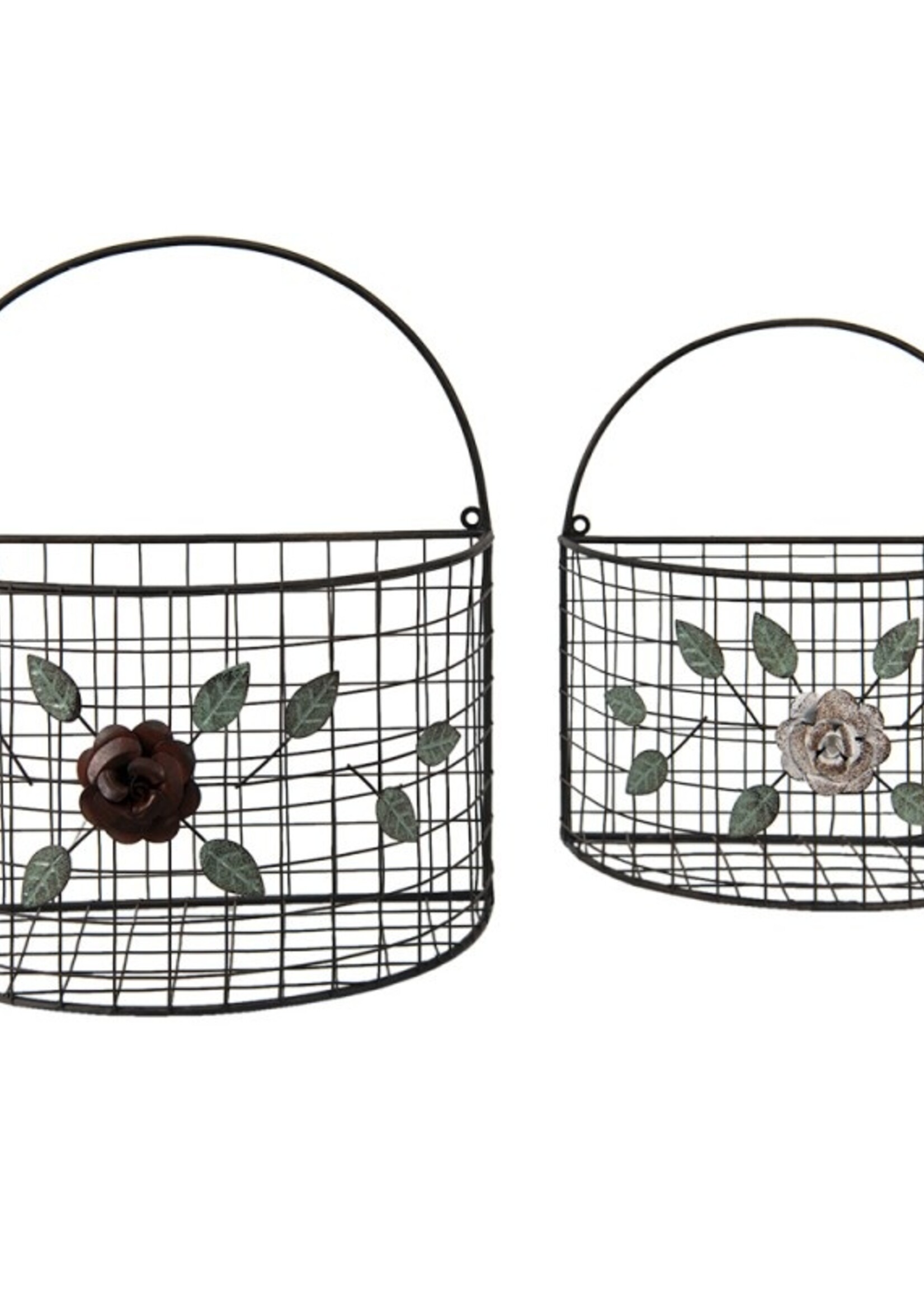 Clayre & Eef Decoratie manden (2) 32*18*34 / 29*14*32 cm 6Y4684