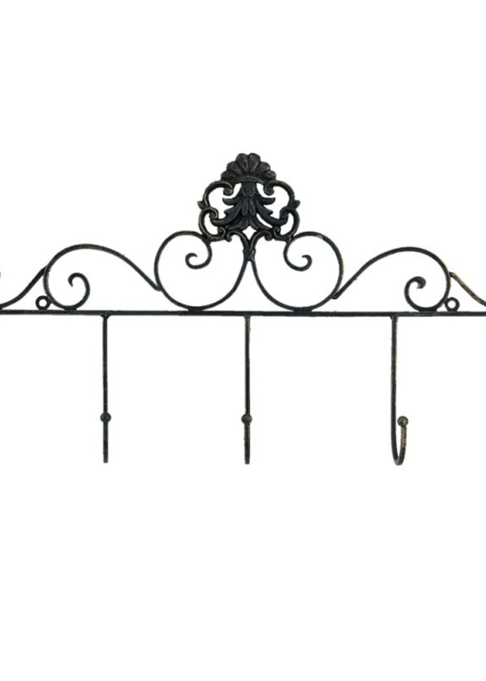 Clayre & Eef Portemanteau 5 patères 50*5*27 cm 6Y4679