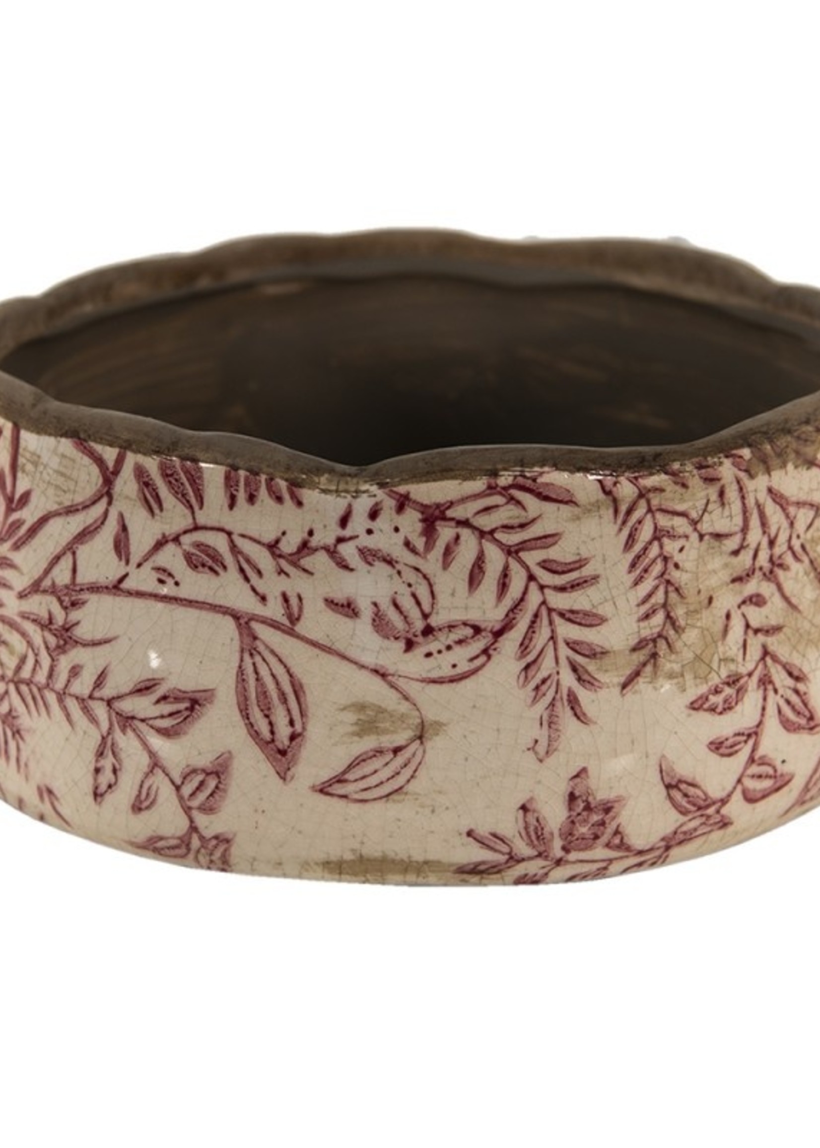 Clayre & Eef Decoratie bloempot Ø 21*8 cm 6CE1400L