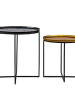 Clayre & Eef Table d’appoint (2) 60*38*60 / 50*28*50 cm 50530