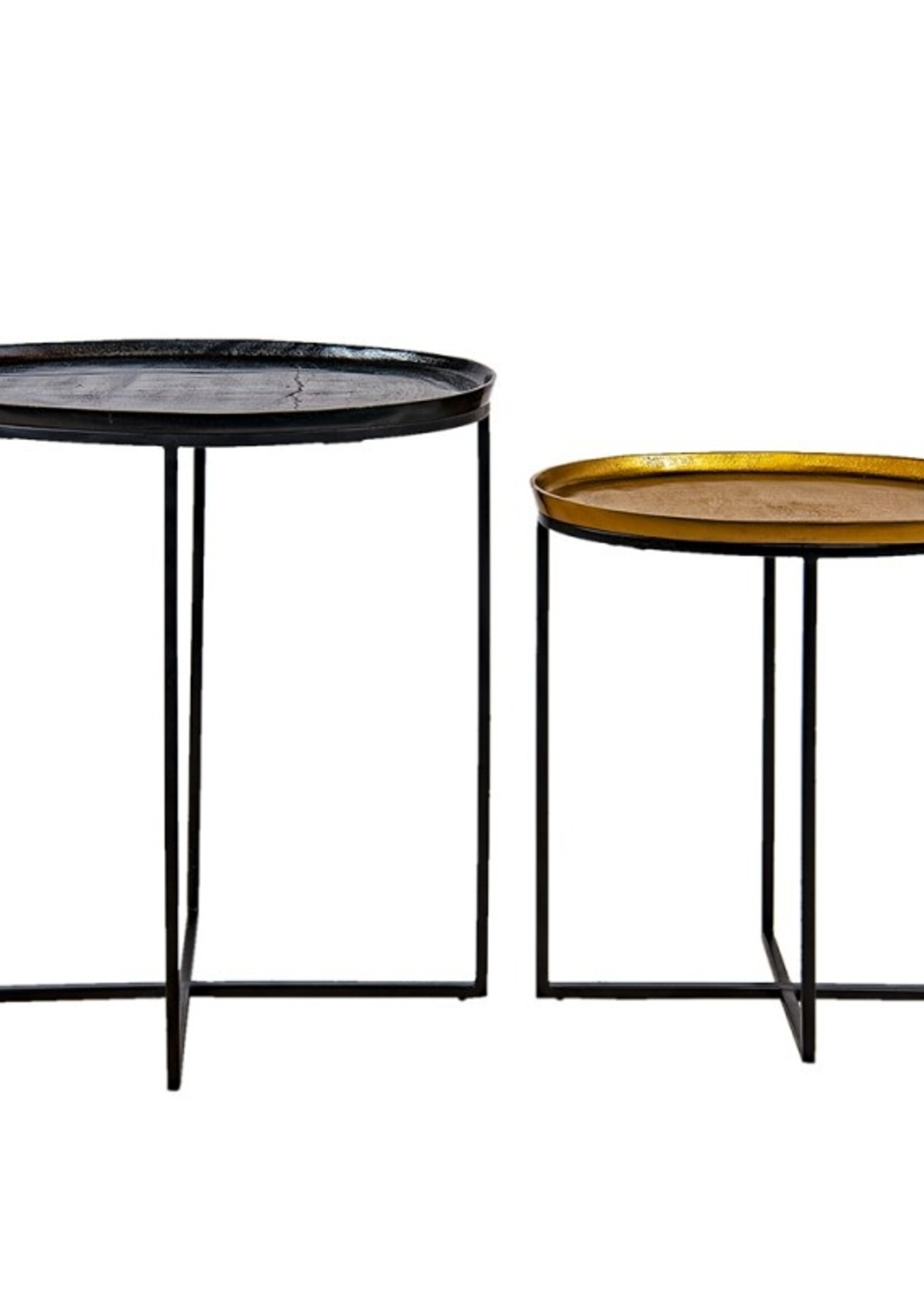 Clayre & Eef Bijzettafel (2) 60*38*60 / 50*28*50 cm 50530