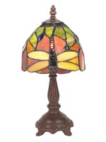 Clayre & Eef Tafellamp Tiffany Ø 15* 30 cm E14/max 1*40W 5LL-6124