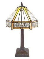 Clayre & Eef Tafellamp Tiffany Ø 30*50 cm E27/max 1*60W 5LL-6125