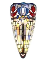 Clayre & Eef Wandlamp Tiffany 26*15*52 cm E27/max 2*60W 5LL-6143