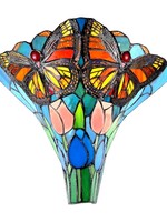 Clayre & Eef Wandlamp Tiffany 37*18*35 cm E27/max 2*60W 5LL-6137