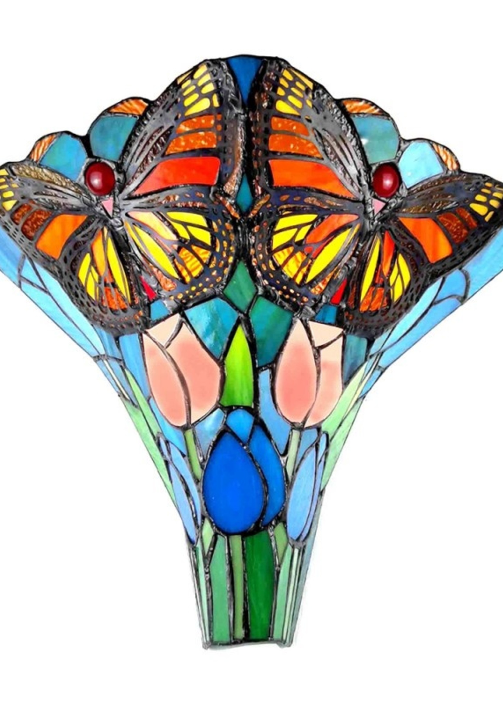 Clayre & Eef Wandlamp Tiffany 37*18*35 cm E27/max 2*60W 5LL-6137