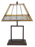 Clayre & Eef Lampe de table Tiffany 28*20*44 cm E27/max 1*60W 5LL-6128