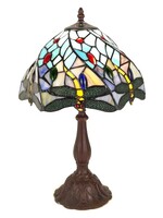 Clayre & Eef Tafellamp Tiffany Ø 27*48 cm E27/max 1*60W 5LL-6131