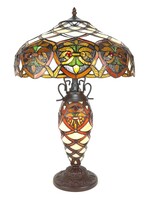 Clayre & Eef Tafellamp Tiffany Ø 40*61 cm E27/max 2*60W 5LL-6134