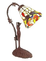Clayre & Eef Tafellamp Tiffany 14*13*37 cm E14/max 1*40W 5LL-6132