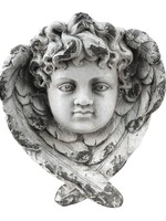 Clayre & Eef Statue tete de ange 40*20*43 cm 6PR4770