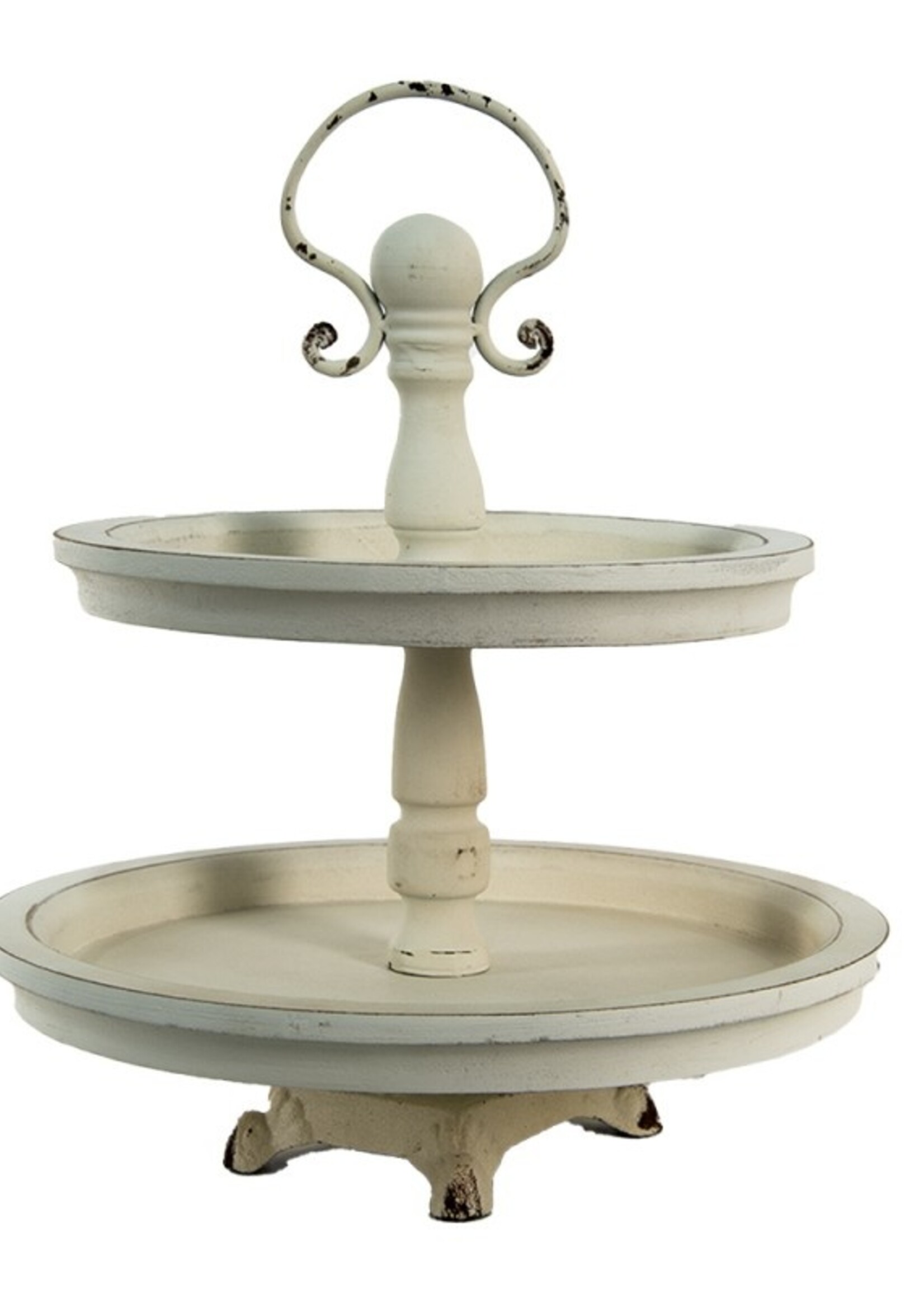 Clayre & Eef Etagère Ø 30*36 cm 6H2079