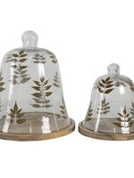 Clayre & Eef Cloche de verre (2) Ø 30*28 / Ø 20*20 cm 6GL3430