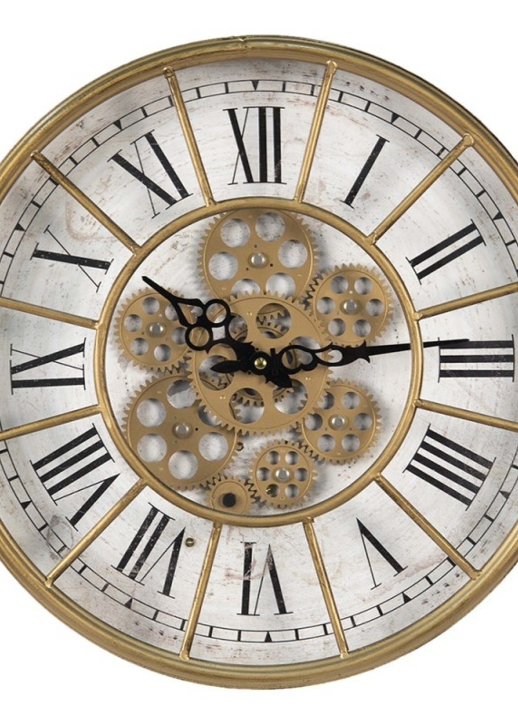 Clayre & Eef Wandklok Ø 40*9 cm / 1*AA / 1*C 6KL0744