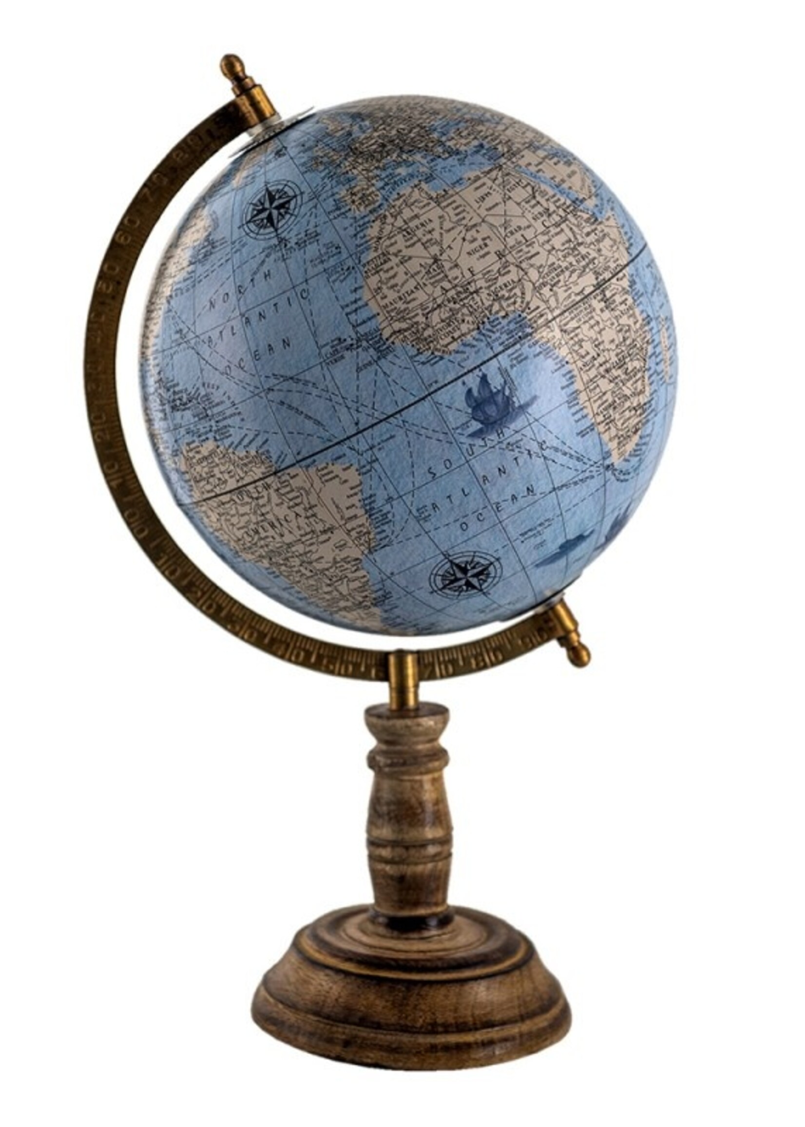 Clayre & Eef Wereldbol/globe 22*22*37 cm 64930