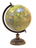 Clayre & Eef Wereldbol/globe 22*22*37 cm 64921