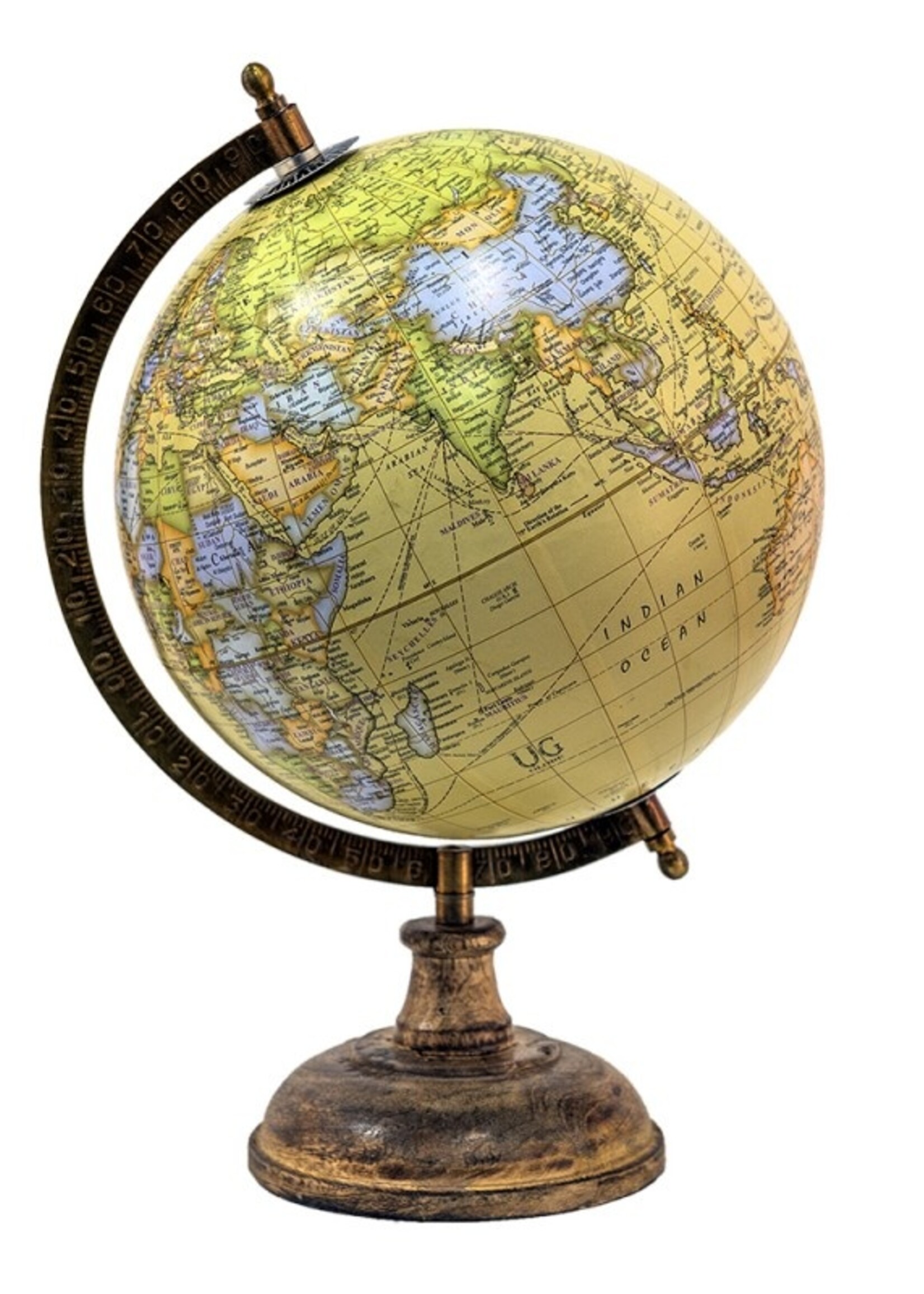 Clayre & Eef Wereldbol/globe 22*22*37 cm 64921