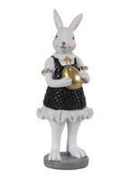 Clayre & Eef Decoratie konijn 5*5*15 cm 6PR3588