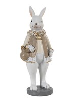 Clayre & Eef Decoratie konijn 5*5*15 cm 6PR3579