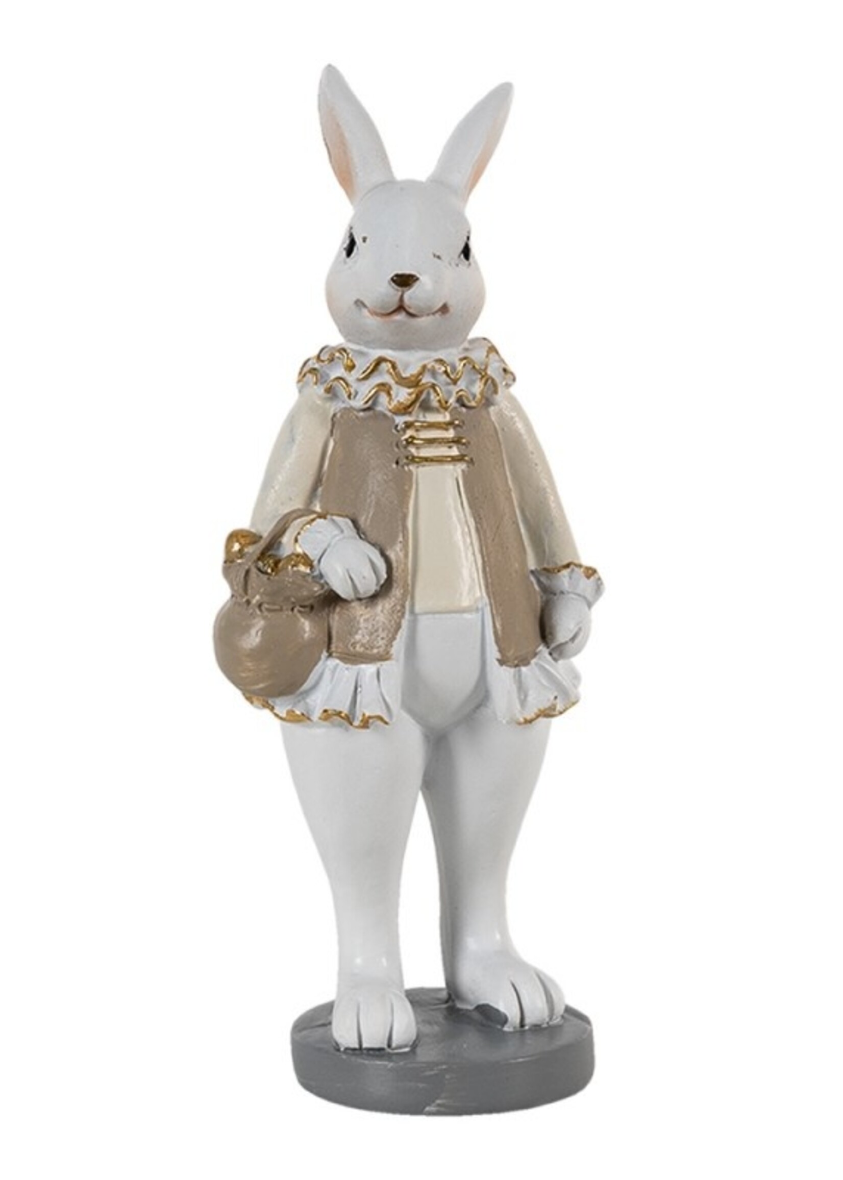 Clayre & Eef Decoratie konijn 5*5*15 cm 6PR3579