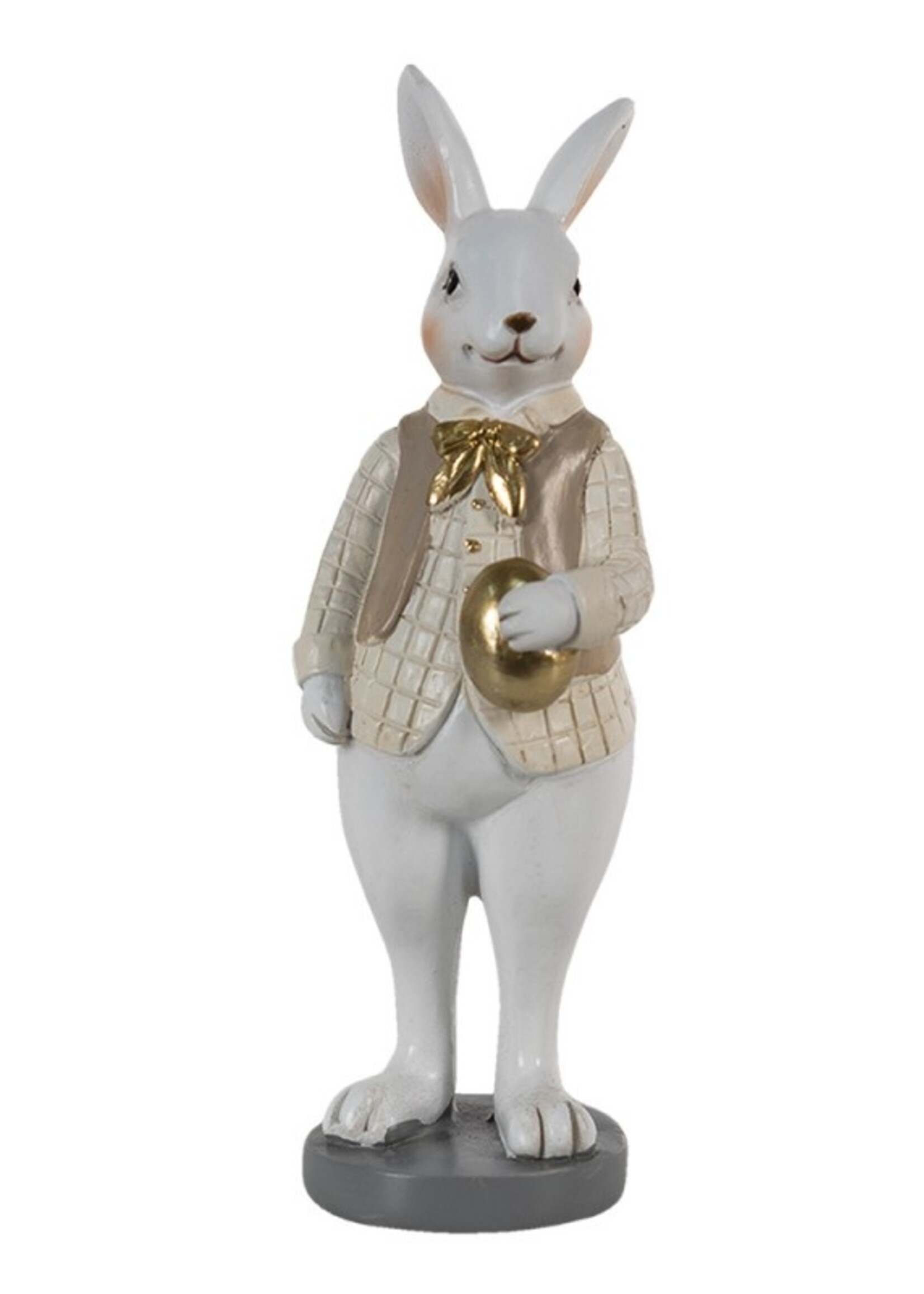 Clayre & Eef Decoratie konijn 5*5*15 cm 6PR3578