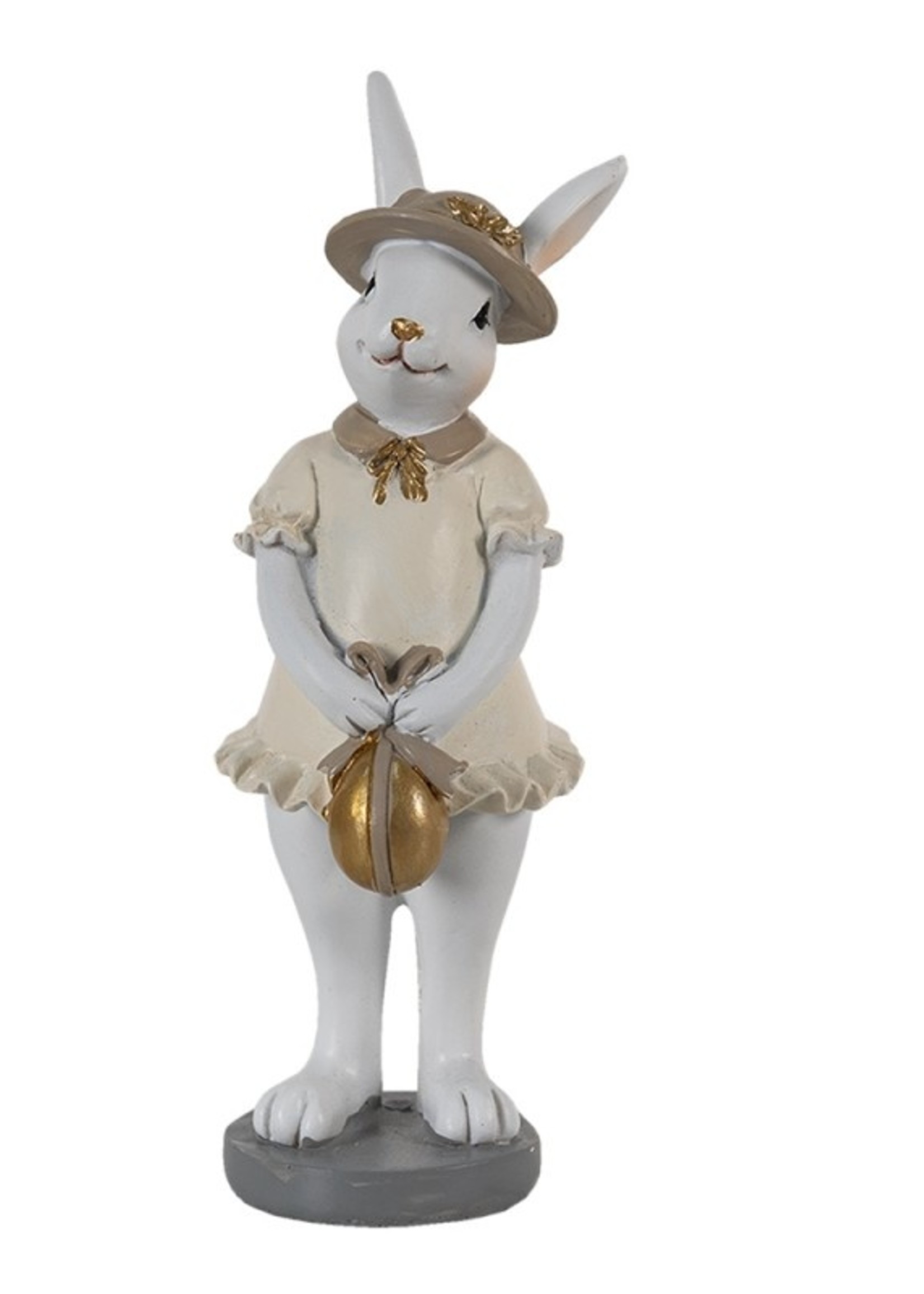 Clayre & Eef Decoratie konijn 5*5*15 cm 6PR3571