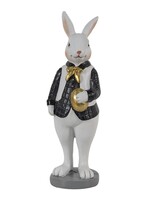 Clayre & Eef Decoratie konijn 5*5*15 cm 6PR3576