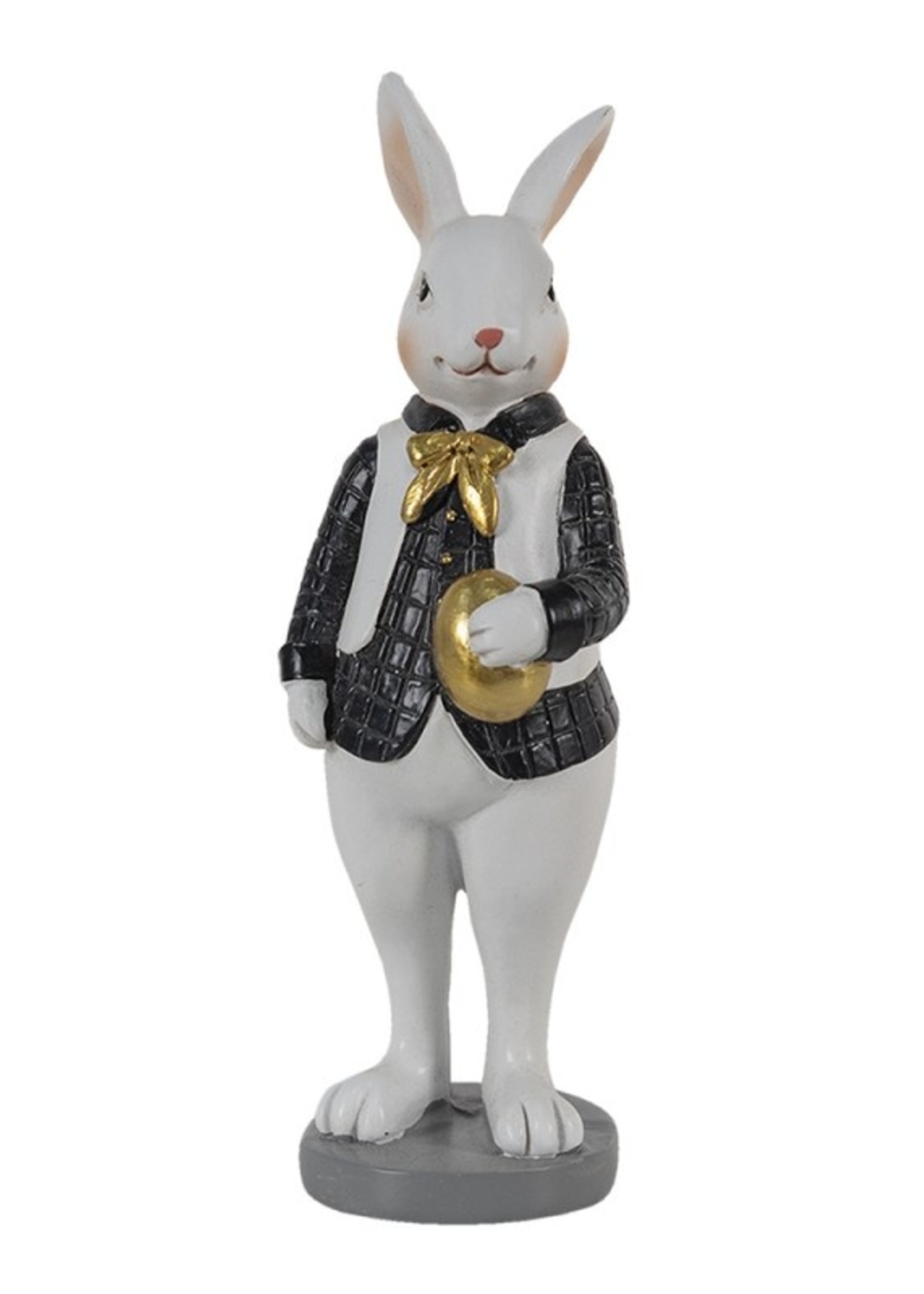 Clayre & Eef Decoratie konijn 5*5*15 cm 6PR3576