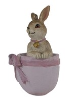 Clayre & Eef Décoration pendentif lapin 5*4*8 cm 6PR3565