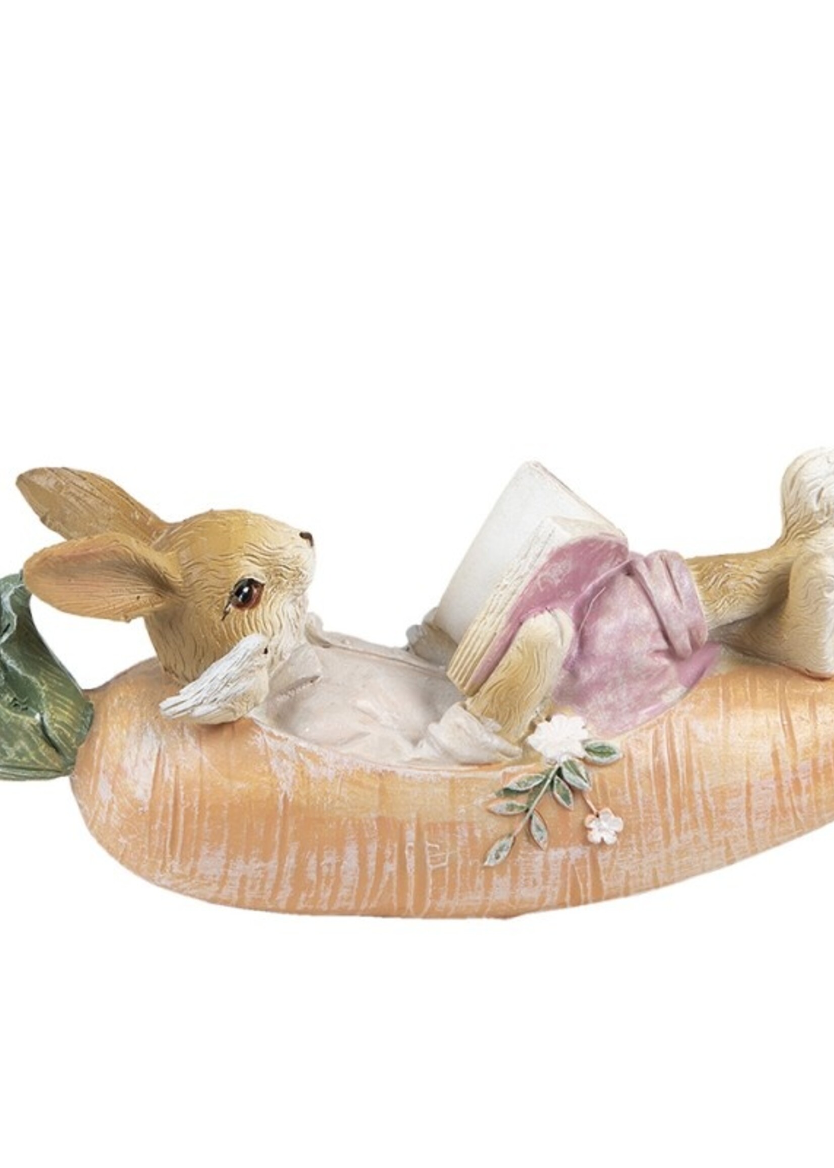 Clayre & Eef Decoratie konijn 14*5*6 cm 6PR3553