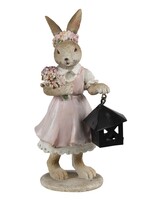 Clayre & Eef Décoration lapin 7*6*14 cm 6PR3552