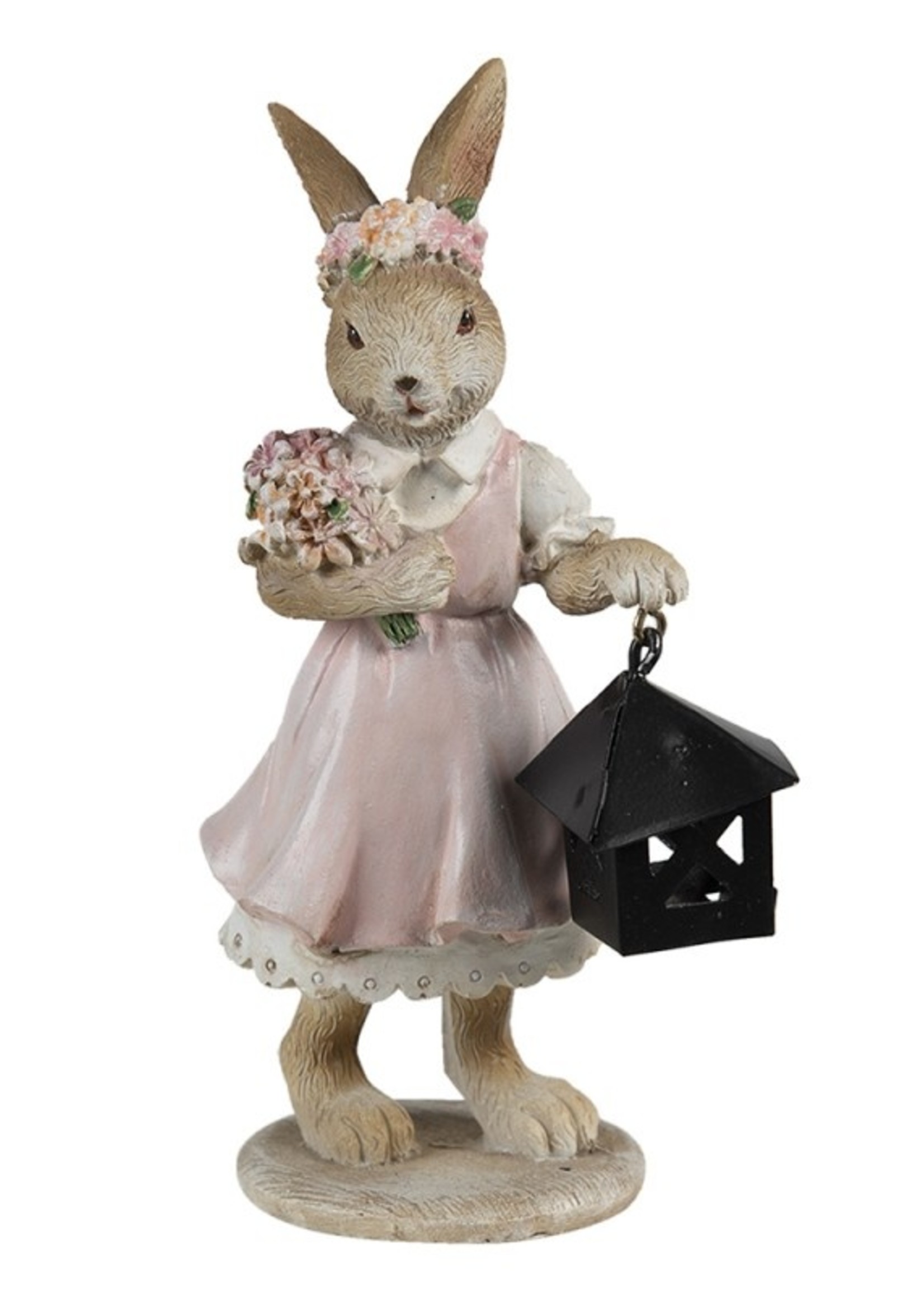 Clayre & Eef Decoratie konijn 7*6*14 cm 6PR3552