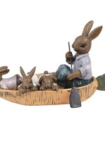 Clayre & Eef Décoration lapins 17*7*10 cm 6PR3542