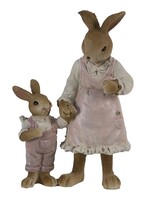 Clayre & Eef Décoration lapins 9*5*13 cm 6PR3551