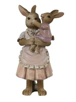 Clayre & Eef Décoration lapins 8*5*12 cm 6PR3550