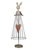 Clayre & Eef Décoration lapin 41*22*103 cm 5Y0995