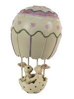 Clayre & Eef Witte Decoratie konijnen in luchtballon 11*11*19 cm 6PR3549