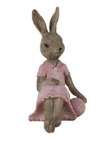 Clayre & Eef Décoration lapin 10*6*12 cm 6PR3531