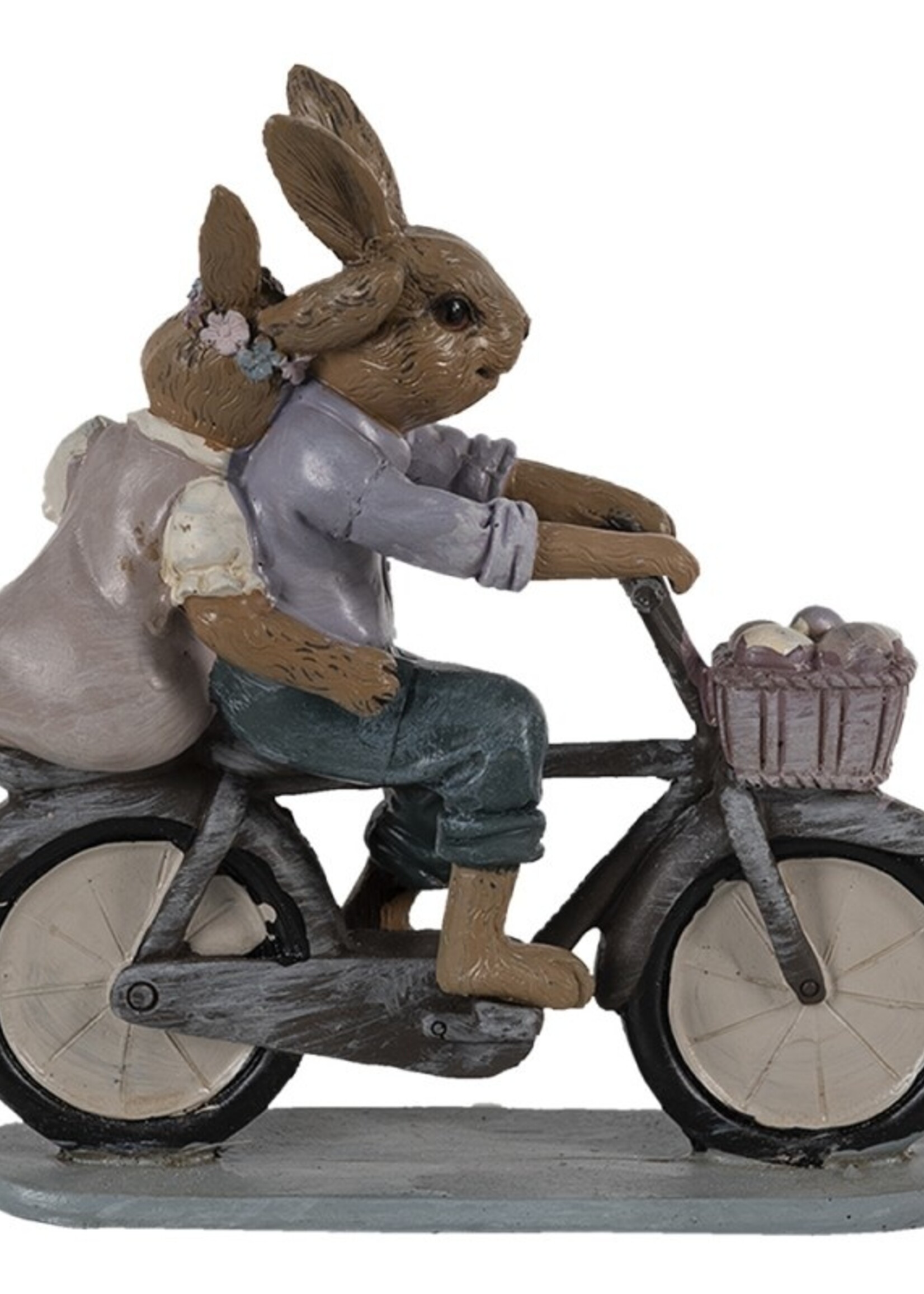 Clayre & Eef Décoration lapins 14*5*15 cm 6PR3541