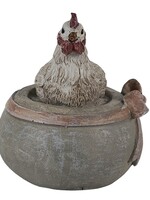 Clayre & Eef Décoration pendentif poule 6*5*6 cm 6PR3562