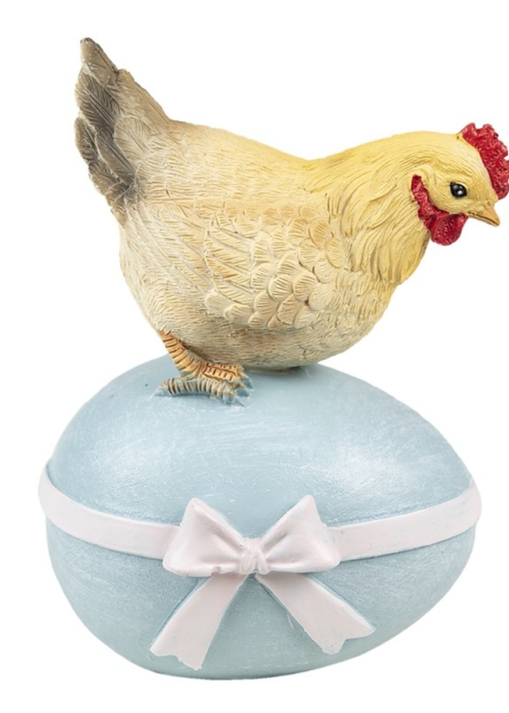 Clayre & Eef Decoratie kip 9*7*12 cm 6PR3561