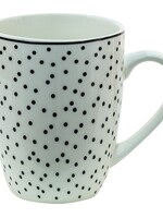 Clayre & Eef Witte Mok 12*8*10 cm / 350 ml SDMU