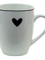 Clayre & Eef Witte Mok 12*8*10 cm / 350 ml LBSHMU