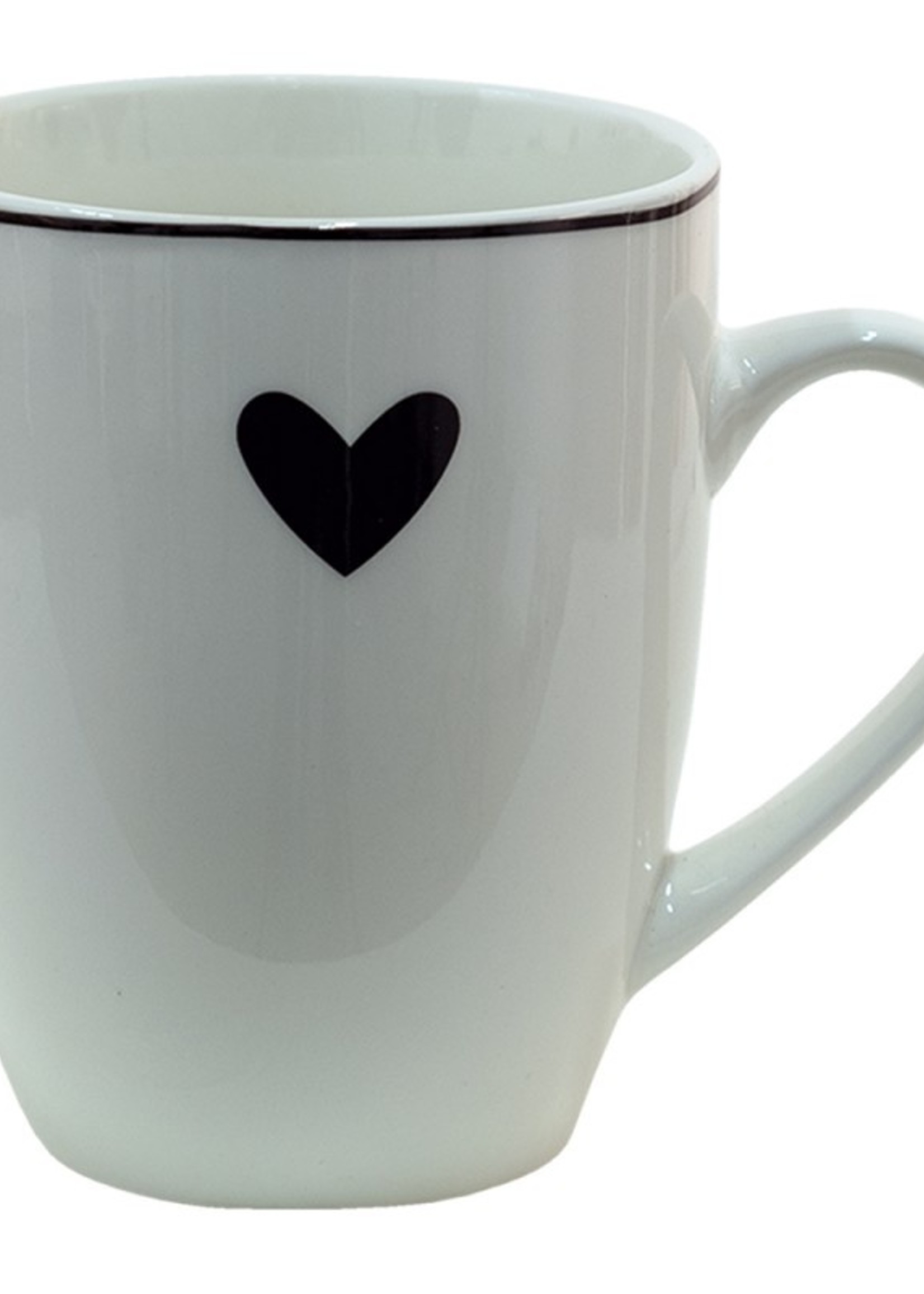 Clayre & Eef Witte Mok 12*8*10 cm / 350 ml LBSHMU