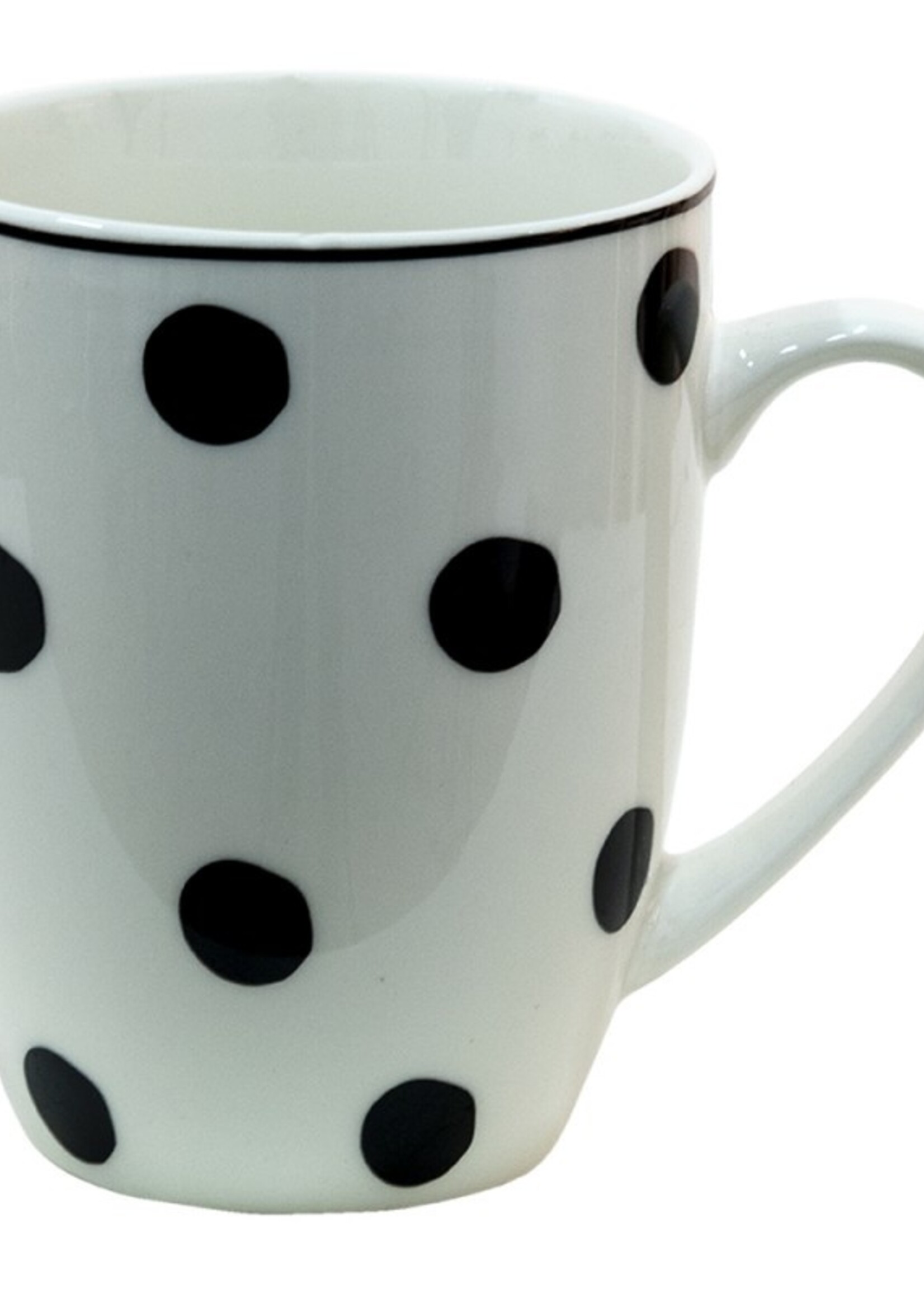 Clayre & Eef Witte Mok 12*8*10 cm / 350 ml BDMU