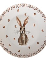 Clayre & Eef Cremekleurige Groot bord Ø 26*2 cm REBFP