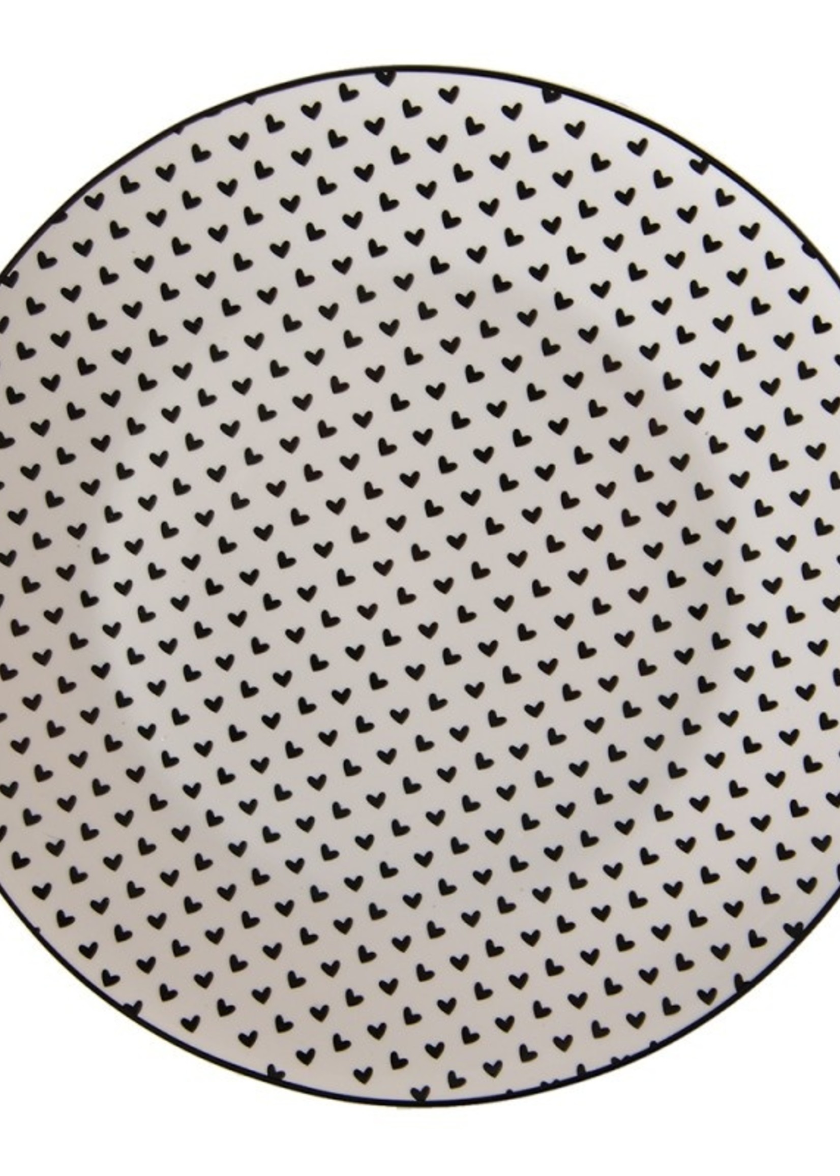 Clayre & Eef Witte Groot bord Ø 26*2 cm LBSHFP