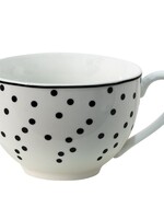 Clayre & Eef Witte Kop en schotel 238 ml SDKS