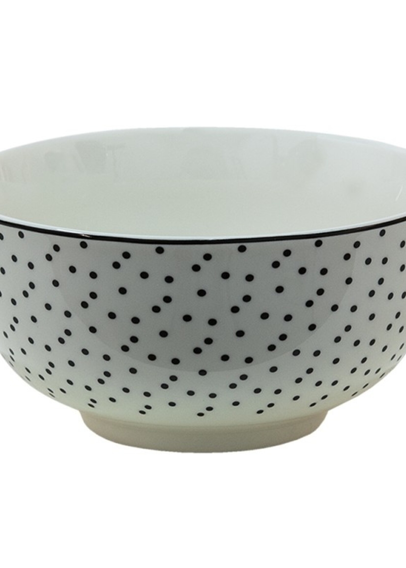 Clayre & Eef Witte Kom Ø 14*7 cm SDBO