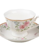 Clayre & Eef Tasse et soucoupe (2) 220 ml 6CE1440